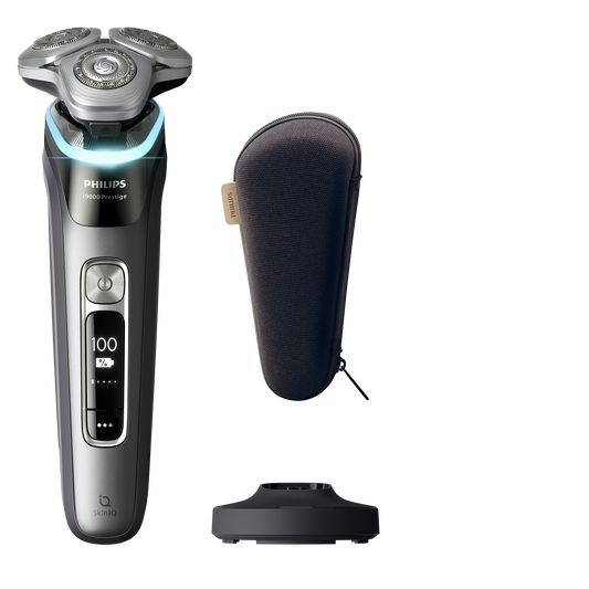 i9000 Prestige XP9202/10 Elektroskuveklis mitrai un sausai skūšanai ar SkinIQ