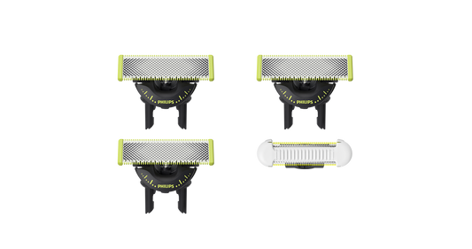 OneBlade QP949/50 Komplekts: 3 × 360 + 1x SkinProtect asmens