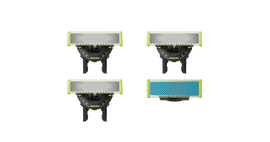 OneBlade QP945/50 Combi pack:3x360 + pretberzes asmens
