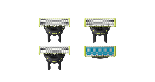 OneBlade QP945/50 Combi pack:3x360 + pretberzes asmens