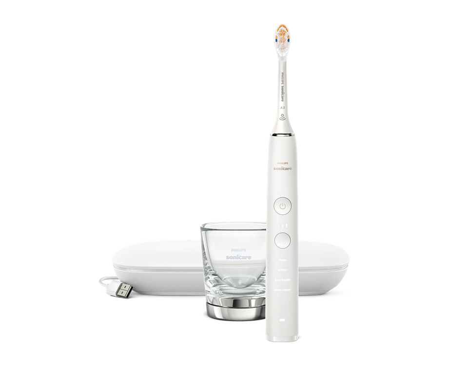 DiamondClean 9000 HX9911/19 Sonic elektriskā zobu suka ar īpašu lietotni